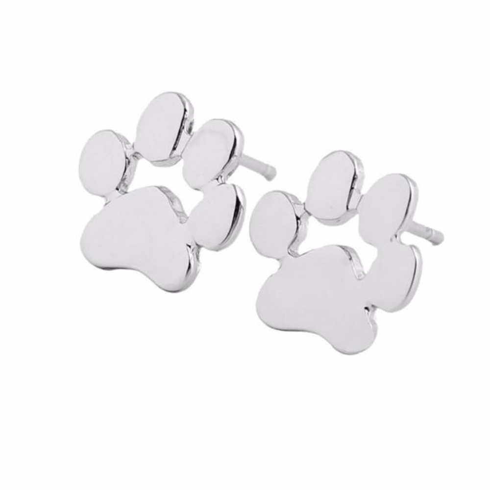 New cute puppy dog paw print earrings
